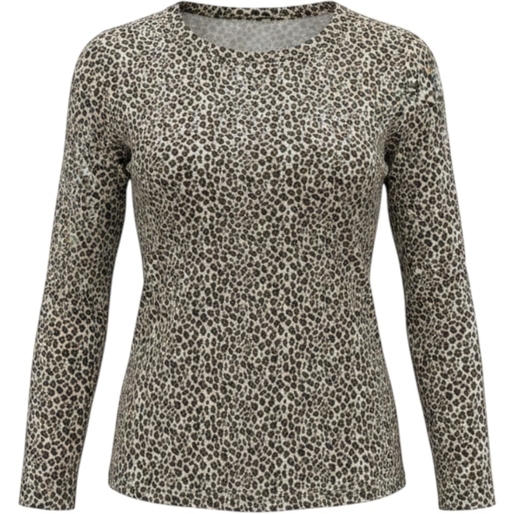 Crossroads Women's Animal Print Long sleeve Top Medium